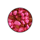 COLOURED STONE 2.5mm BROWN PINK 1kg