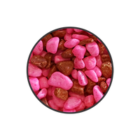 COLOURED STONE 2.5mm BROWN PINK 1kg